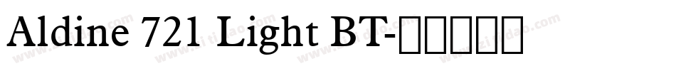 Aldine 721 Light BT字体转换